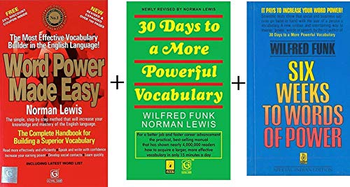 Word Power Made Easy + 30 Days to More Powerful Vocabulary + Six Weeks to Words of Power (Set of 3 books)