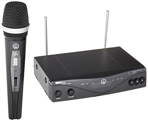 AKG Pro Audio WMS470 Vocal Set D5 Band 8 Wireless Handheld Microphone System with SR470 Stationary Receiver and HT470/D5 Handheld Transmitter