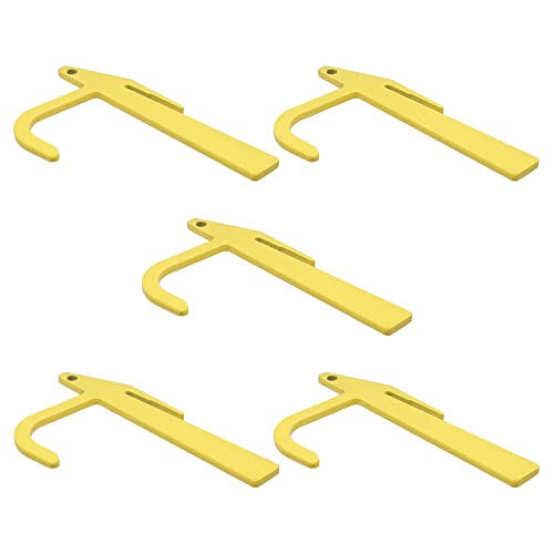 Chain Link Fence Metal Banana Clip Fabric Stretching and Tensioning Tool (Pack of 5)- Made in The USA