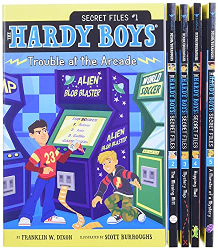 The Hardy Boys Secret Files Collection Books 1-5 (Boxed Set): Trouble at the Arcade; The Missing Mitt; Mystery Map; Hopping Mad; A Monster of a Mystery (Hardy Boys: The Secret Files)