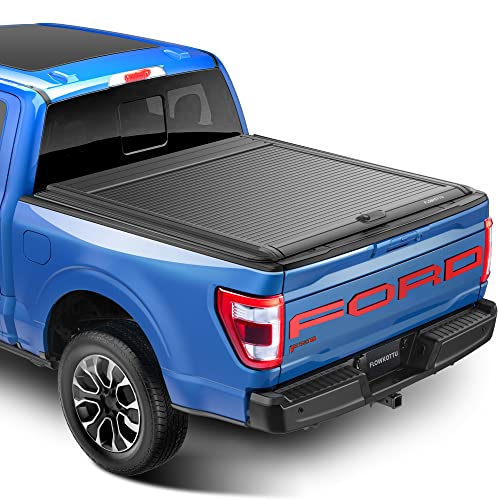 Retractable Hard Truck Bed Tonneau Cover Fits 2004-2023 Ford F-150 5.5-5.6 FT Bed (incl. Lightning/Raptor) by Flowkottu