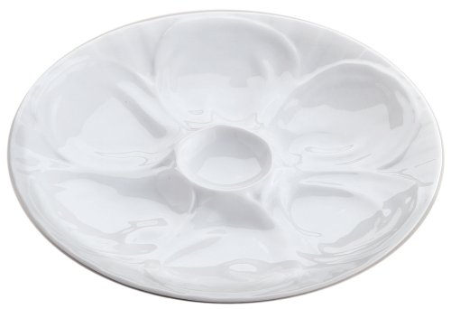 Maine Man Oyster Plate, Fine White Porcelain, 9-Inch