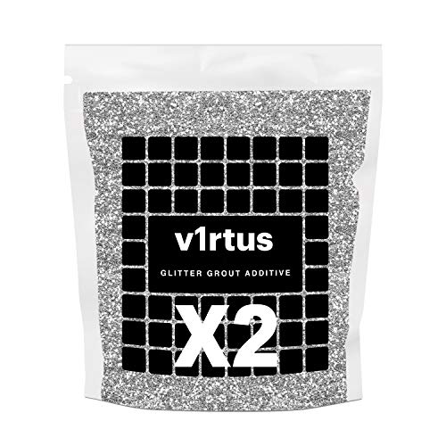 v1rtus | 2 x Glitter Grout Additive (2x100g) (Silver)