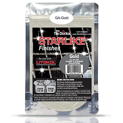 Starlike Finishes Epoxy Grout Additive - Gold Glitter Collection 75 g (1-Pack)
