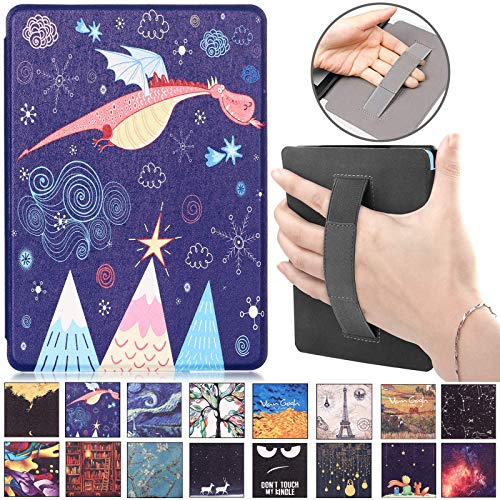 Artyond Case for New Kindle 10th Generation 2019, PU Leather Folio Shell Cover [Hand Strap] with Auto Wake/Sleep Protective Case for Amazon New Kindle 10th Generation 2019 Released (Asuka)