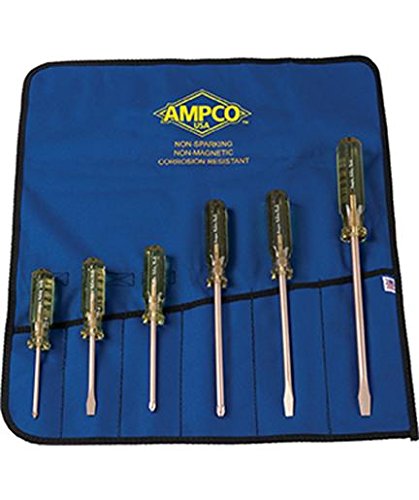 Ampco Safety Tools M-39 Screwdriver Kit, Non-Sparking, Non-Magnetic, Corrosion Resistant