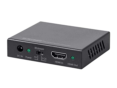 Monoprice Blackbird 4K HDMI Audio Extractor - 18Gbps, HDCP 2.2, 4K 60Hz, YCbCr 4:4:4, Supports Stereo Analog and Multichannel Digital Optical S/PDIF Audio, PS4/5 Xbox Apple TV Fire Stick Roku