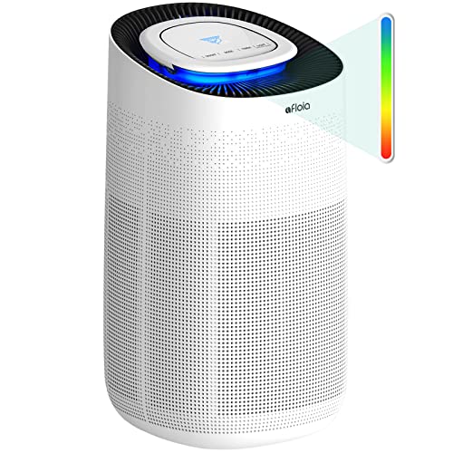 Afloia Air Purifiers for Home Large Room Up to 2,615 Ft, H13 True HEPA Filter with Air Quality Sensor Auto Smart Air Cleaner Removes 99.97% of Allergies, Pollen, Pet Dander, Dust, Smoke, Odor