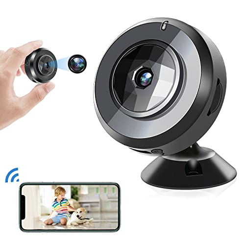 Smart Spy-Camera-Hidden-Camera for Spying Mini WiFi 1080P Wireless Nanny Cam with Audio and Video, Small Surveillance Security Cam for Car Home Indoor-with Cell Phone App Camaras Espias Ocultas