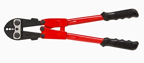18-IN Swaging Tool, Securing Ferrules and Stops on 1/16 in, 3/32 in, 1/8 in, and 3/16 in. Wire Rope and Cable, Crimper