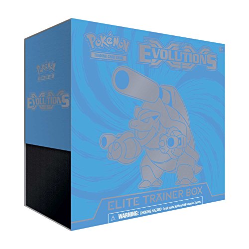 Pokemon Trading Card Game XY12 Elite Trainer Box - Evolutions Blastoise- With 8 XY-Evolutions Booster Packs, 65 Card Sleeves, 45 Energy Cards!