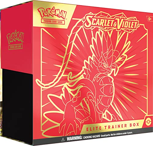 Pokmon TCG: Scarlet and Violet Elite Trainer Box - Koraidon Red (1 Full Art Promo Card, 9 Boosters and Premium Accessories)