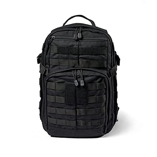 5.11 Tactical Backpack  Rush 12 2.0  Military Molle Pack, CCW and Laptop Compartment, 24 Liter, Small, Style 56561, Black
