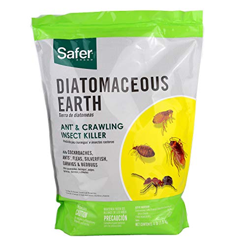 Safer Home SH51703 OMRI Listed Diatomaceous Earth - Ant, Roach, Bedbug, Flea, Silverfish, Earwig, & Crawling Insect Killer