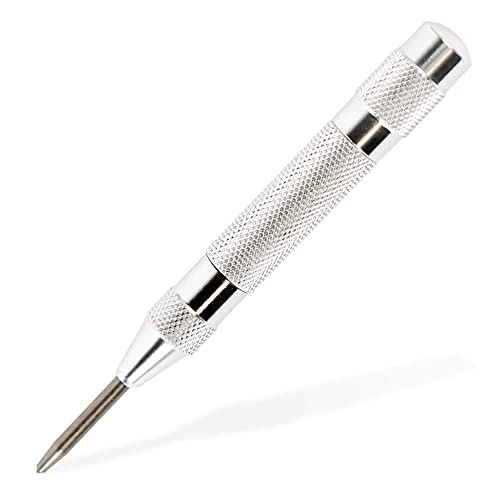 General Tools Utility Automatic Center Punch #70079 - Nail Punch Tool to Mark and Scribe - Machinist Tools