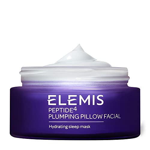 ELEMIS Peptide4 Plumping Pillow Facial | Cooling Gel Sleep Mask Refreshes, Replenishes and Rehydrates for Radiant, Well-Rested Skin Overnight |1.7 Fl Oz (Pack of 1)