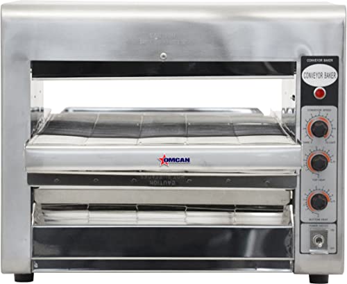 Omcan 11387 Conveyor Commercial Restaurant Counter Top Pizza Baking Oven TS7000