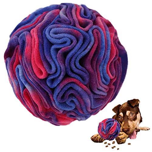 Ablechien Snuffle Ball for Dogs, Find The Hidden Food, Interactive Dog Toys for Boredom, Soft Polar Fleece Machine Washable, Dog Snuffle Ball, Relief Anxiety, Sniffle Ball