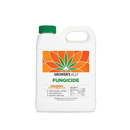 Grower's Ally Fungicide for Plants | Plant Fungicide Treatment Control for Powdery Mildew, Fungus and More - Trusted by Cultivators for Indoor & Outdoor Use, 32oz Concentrate Makes 20 Gallons