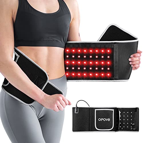 Opove Red Light Therapy Belt Near-Infrared Light Therapy for Tissue Repair, Resolve Inflammation, Relieve Joint & Back Pain, Wearable Flexible Portable Lipo Wrap for Body, 660nm & 850nm Wavelengths,R1