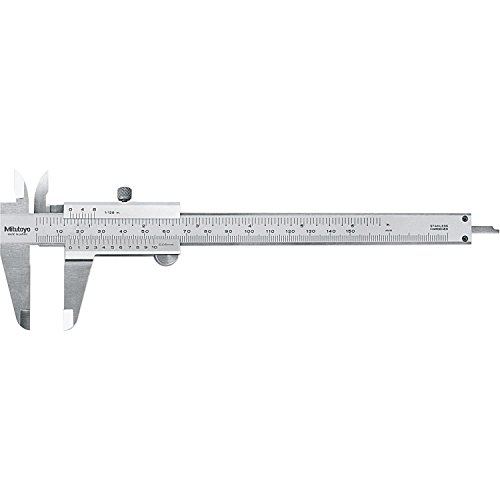 Mitutoyo 530-316 Vernier Caliper, Stainless Steel, Inch/Metric, 0-6" Range, +/-0.002" Accuracy, 0.0078" Resolution