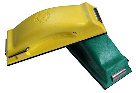 Time Shaver Tools Preppin Weapon Ergonomic Sanding Block, for Wet and Dry Sanding! Easy to Load, Plain Paper Sander! Green And Yellow (2 Pack)