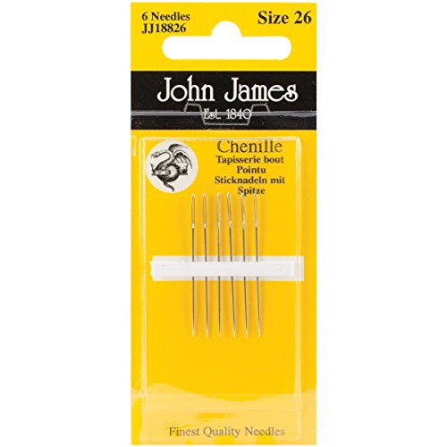 John James Chenille Hand Needles-Size 26 6/Pkg -JJ188-26