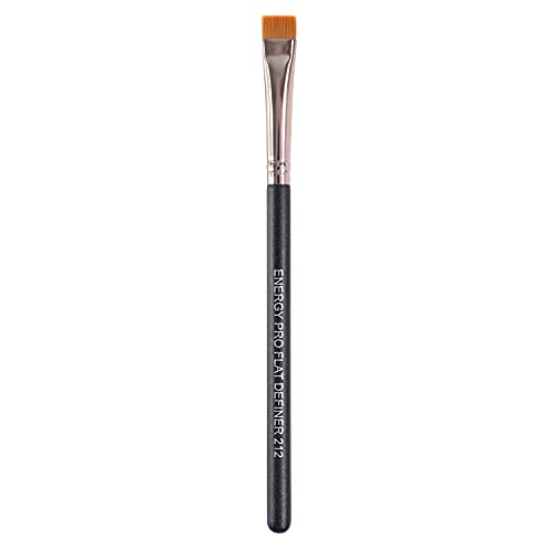 Flat Eyeliner Eyebrow Concealer Brush Pro Flat Definer Firm Stiff Thin Synthetic Bristle Precision Lash Liner Brow Conceal for Defining Shaping Eyebrows with Gel Powder Cream Cake Makeup 212