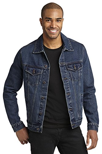 Port Authority Men's Denim Jacket L Denim Blue