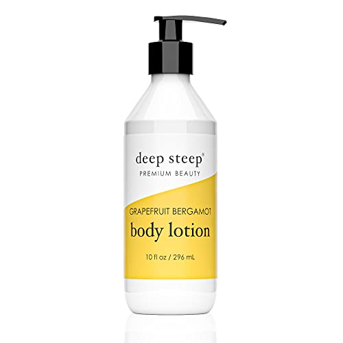 DEEP STEEP Grapefruit Bergamot Body Lotion, 10 FZ