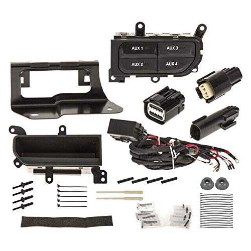 Mopar 82215190AD Auxiliary Switch Bank Kit Jeep Wrangler Black
