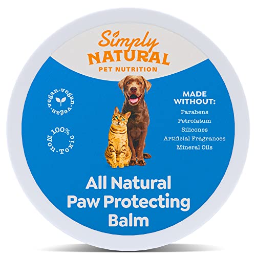  * Paw Balm, Cat and Dog Paw Balm for Cracked Paws and Dry Noses, All Natural Nose and Paw Butter Balm for Dogs and Cats, Lick-Safe Paw Moisturizer for Dogs, Vegan and Paraben Free