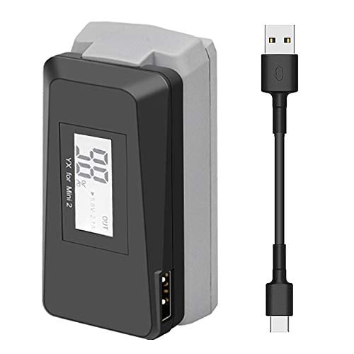 Hanatora USB Battery Charger with Quick Charge 3.0 for DJI Mini 2/Mini SE/2 SE Drone,Indicator Display Raqid Charging Hub Accessories,Check Battery Level