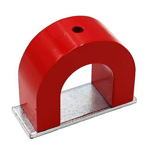 AOMAG Strong Red Alnico Horseshoe Magnet 40 lb Capacity Pull Power 12 Oz Tool Magnets