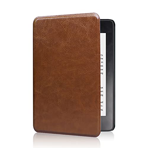 SCSVPN Case for 6'' All-New Kindle 11th Generation 2022 Release (Model NO. C2V2L3), Lightweight Premium PU Leather Shell Cover with Auto Wake/Sleep & Hand Strap Case for Kindle 2022 e-Reader, Brown