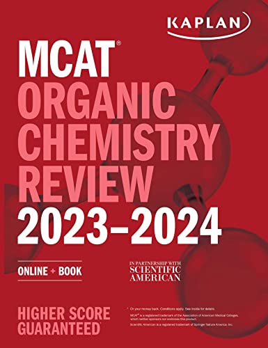 MCAT Organic Chemistry Review 2023-2024: Online + Book (Kaplan Test Prep)