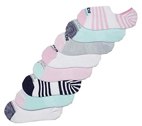 Saucony Women's Show Cushioned Invisible Liner Socks, Fashion Assorted (8 Pairs), Shoe Size: 6-10