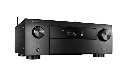 Denon AVR-X4500H Receiver - 8 HDMI In /3 Out, High Power 9.2 Channel Amplifier (125 W/Ch) | Dolby Surround Sound, Music Streaming with Alexa + HEOS