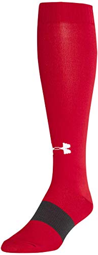 Under Armour Standard Soccer Over The Calf Sock, 1-Pair, Red, Large