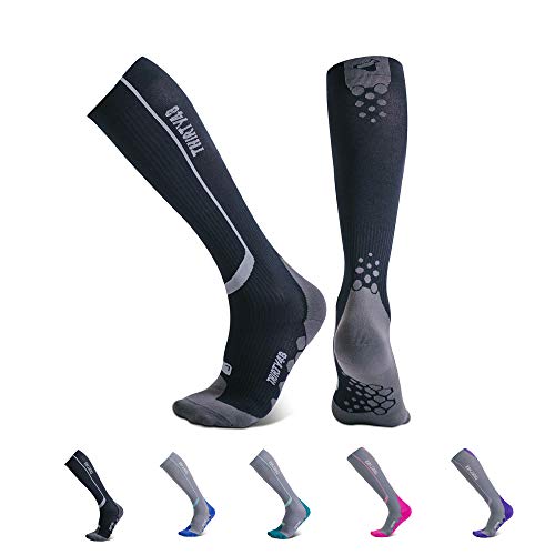 Thirty48 Elite Compression Socks Women & Men Graduated 20-30mmHg for Running, Athletic, Flight Sock - Performance & Recovery