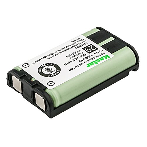 KX-TGA520M Cordless Phone Battery Ni-MH, 3.6 Volt, 850 mAh - Ultra Hi-Capacity - Replacement for Panasonic HHR-P104 Rechargeable Battery