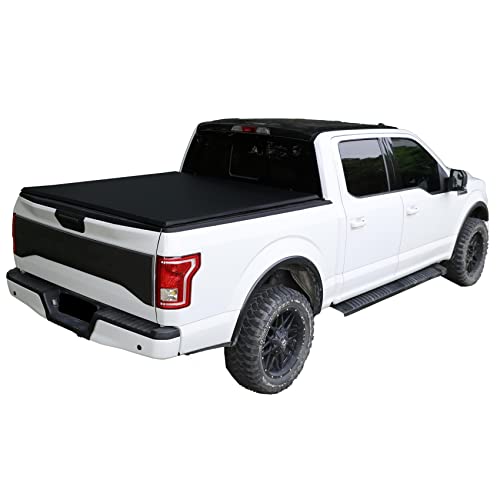 INEXRUD Soft Roll Up 4'6" Truck Bed Cover Compatible For 2022 2023 Ford Maverick Vinyl Tonneau Cover