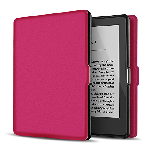 TNP Case for Kindle 8th Generation - Slim & Light Smart Cover Case with Auto Sleep & Wake for Amazon Kindle E-Reader 6" Display, 8th Generation 2016 Release (Hot Pink)