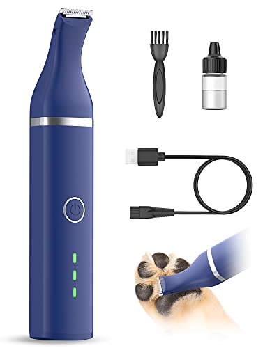 Dog Paw Trimmer for Grooming, 2-Speed Small Dog Clippers for Pets Paws, Face, Ear, Pet Grooming Tool for Dogs Cats Rabbits