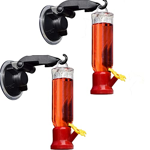 Window Hummingbird Feeders with Strong Suction Cups (2 Pack) Humming Birds Feeders for Outside  Gifts for Mom, Gifts for Dad, Gifts for Grandma