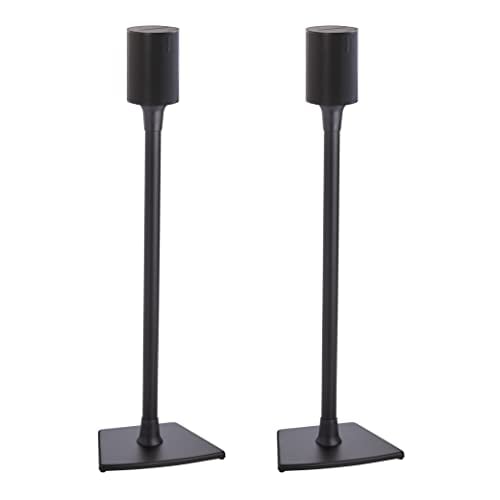Sanus Wireless Speaker Stand for Sonos Era 100 - Pair (Black) |, Perfect Stand Setup for Easy and Secure Mounting of New Sonos Era 100 Speakers - OSSE12-B2