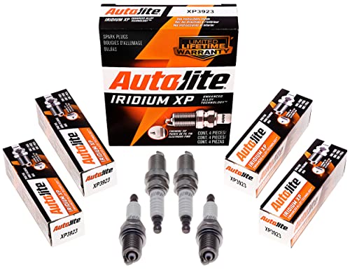 Autolite Iridium XP Automotive Replacement Spark Plugs, XP3923 (4 Pack)