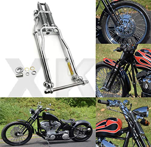 XKH- Compatible with Stock Chrome Wishbone Vintage Springer Front End w/Axle Kit Harley Chopper [B07M94H3TB]