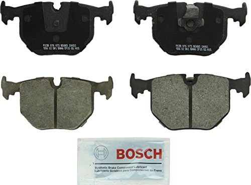 BOSCH BC683 QuietCast Premium Ceramic Disc Brake Pad Set - Compatible With Select BMW 330Ci, 330i, 330xi, 525i, 525xi, 740i, 740iL, 750iL, M3, M5, X3, X5, Z4, Z8; Land Rover Range Rover; REAR