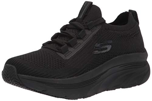 Skechers Womens Slip Athletic Styling Health Care Professional Shoe, Black, 10 Wide US